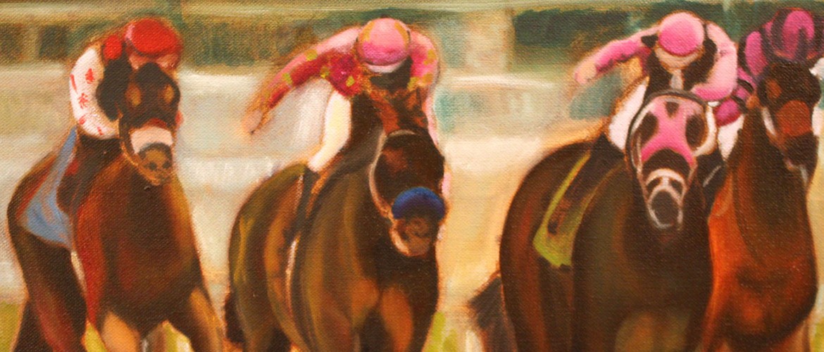 Race Horse oil painting