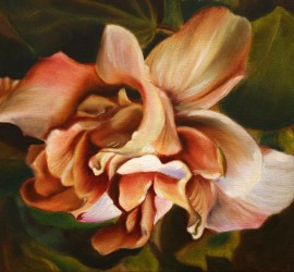 Flower oil painting.